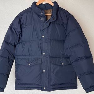 LANDS’ END Men’s Quilted Puffer Down Coat - Size M